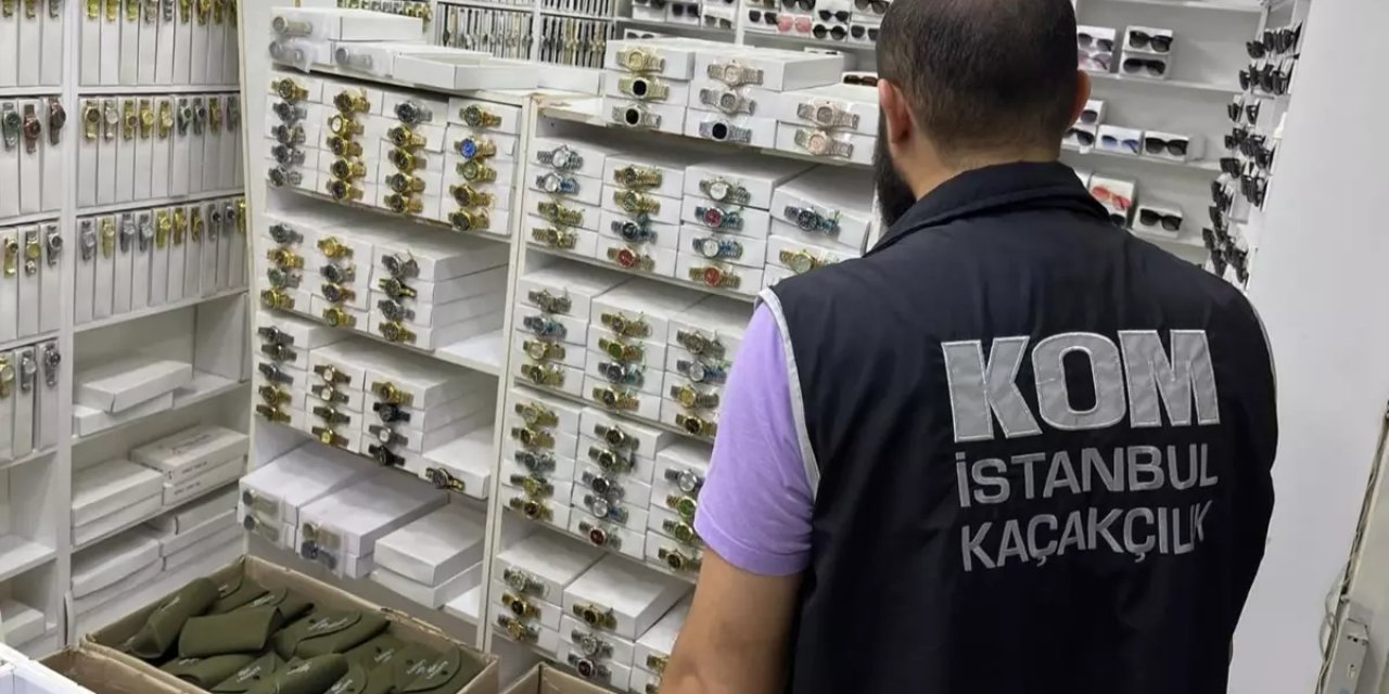 İstanbul’da 10 binden fazla kaçak gözlük, saat ve çanta ele geçirildi